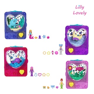 Polly Pocket Tiny Games ตุ๊กตาจิ๋ว พอลลี่ พ็อกเก็ต เกมกดห่วงน้ำ รุ่น GWF48