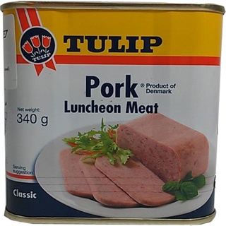 Pork Luncheon Meat Tulip 340g/เนื้ออาหารกลางวันหมู ทิวลิป 340g