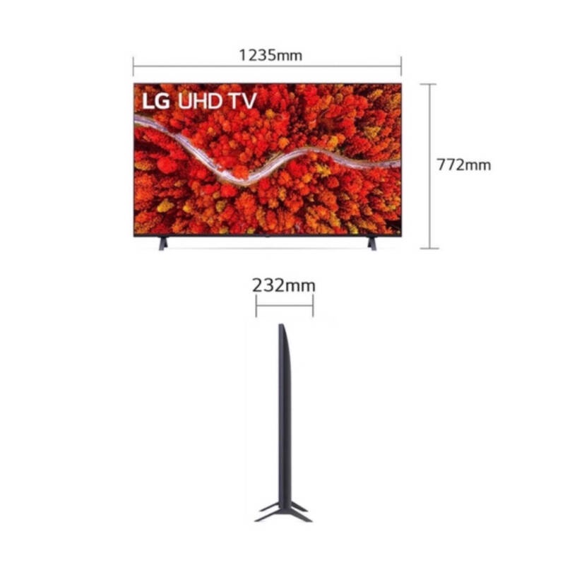 LG SMART TV 4K UHD TV 55 นิ้ว 55UP8000 | Real 4K | HDR10 Pro | LG ThinQ AI