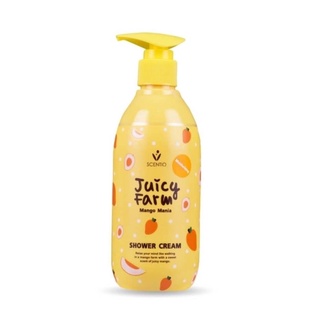 ครีมอาบน้ำ FARM MANGO MANIA SHOWER CREAMเซนทิโอ จูซี่ ฟาร์ม แมงโก้ มาเนีย ชาวเวอร์ ครีม ( 300 ML )