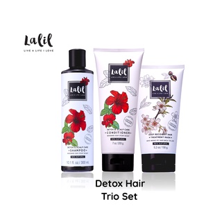 LALIL Detox Hair Trio Set (Detox Shampoo &amp; Detox Conditioner &amp; Treatment Mask)