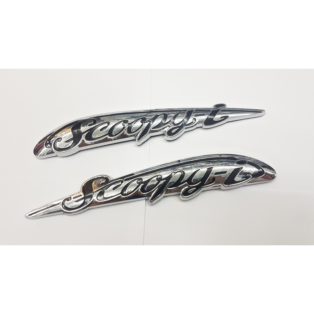 ราคาต่อ 2 ชิ้น ติดซ้าย – ขวา โลโก้ สกู๊ปปี้ไอ ฮอนด้า 2004 – 2008 HONDA SCOOPY I emblem for rear side ราคา ถูกที่สุด ดีลบีเคเค แกลเลอรีภาพที่ 2