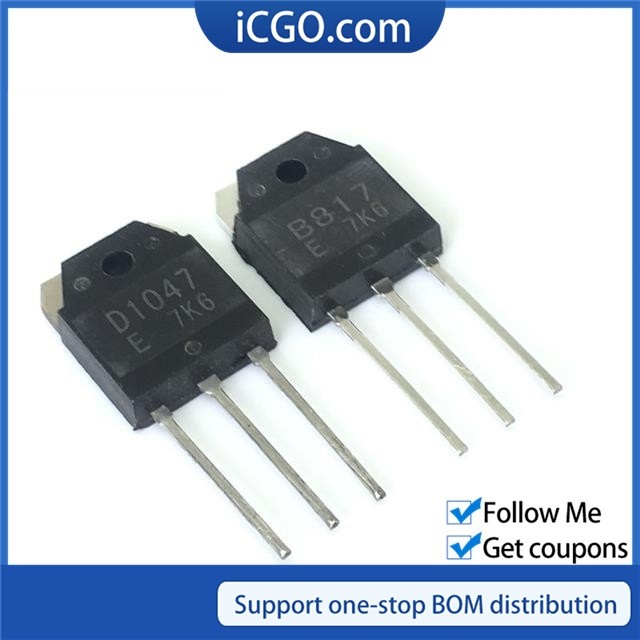 5 ชิ้น 2SD1047 TO-247 D1047 TO-3P ทรานซิสเตอร์พลังงาน 2SB817 B817