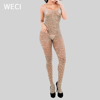 【พร้อมส่ง】WECI เซ็กซี่ เสือดาว พิมพ์ลาย ถุงน่องเต็มตัว สําหรับผู้หญิง เปิดเป้า ชุดชั้นใน เย้ายวน ชุดชั้นใน เลดี้ หนังโป๊