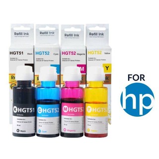 Refill inkjet หมึกเติมอิงค์เจ็ทสำหรับเครื่องพิมพ์​ HP ชุด 4สี+กระดาษ