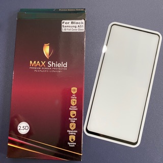 ฟิล์มกระจกเต็มจอ Samsung A51 ยี่ห้อ Maxshield (แม็กชิลด์)