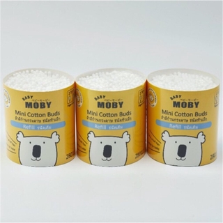 Baby Moby คอตตอนบัตหัวเล็ก ขนาดรีฟิว 280ก้าน แพค3 (รวม840ก้าน)