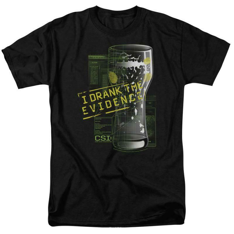 [COD]ขายดี เสื้อยืด พิมพ์ลายกราฟิก CSI I Drank the Evidence TV series CBS189 GCmenf00GJfnai65