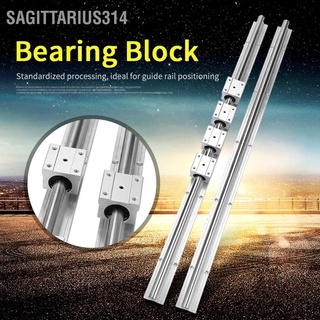 Sagittarius314 เพลาไกด์รางสไลด์ Sbr16-750 มม. 16 มม. 2 ชิ้น และบล็อกตลับลูกปืน Cnc 4 Sbr16Uu