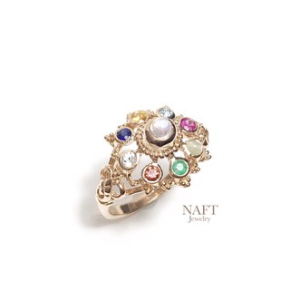 แหวนนพเก้า แบรนด์ Naft Jewelry รุ่น Antique