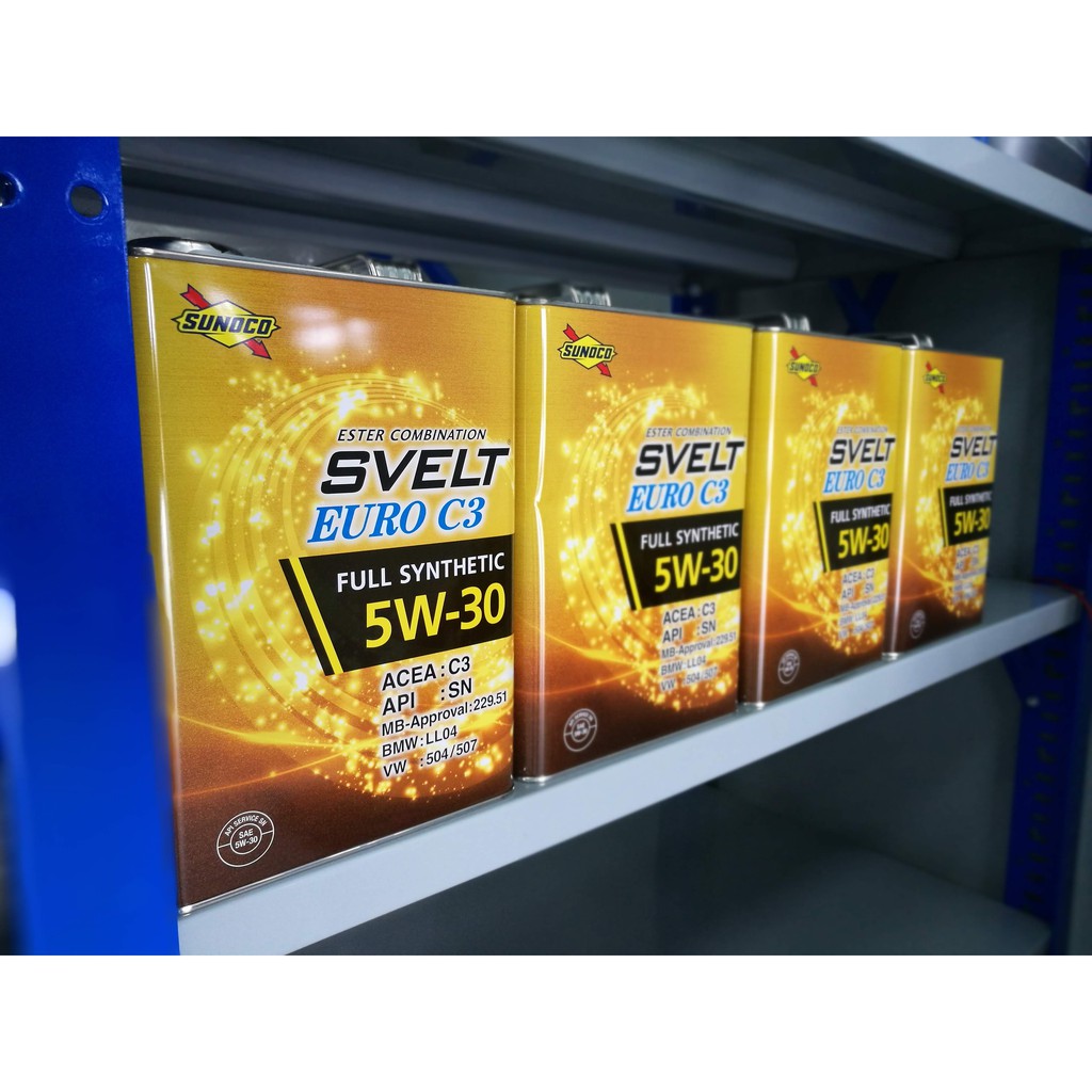 Sunoco Svelt Euro C3 5w 30 ขนาด 4 ล ตร Shopee Thailand