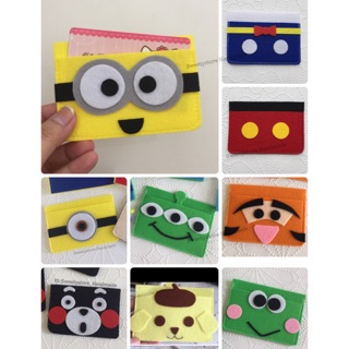 Card Wallet ใส่บัตร แฮนด์เมดผ้าสักหลาดคุณภาพดี ลายการ์ตูนน่ารัก ลดเฉพาะ24ลายนี้ เหลือ50บาท **อ่านก่อนสั่ง**