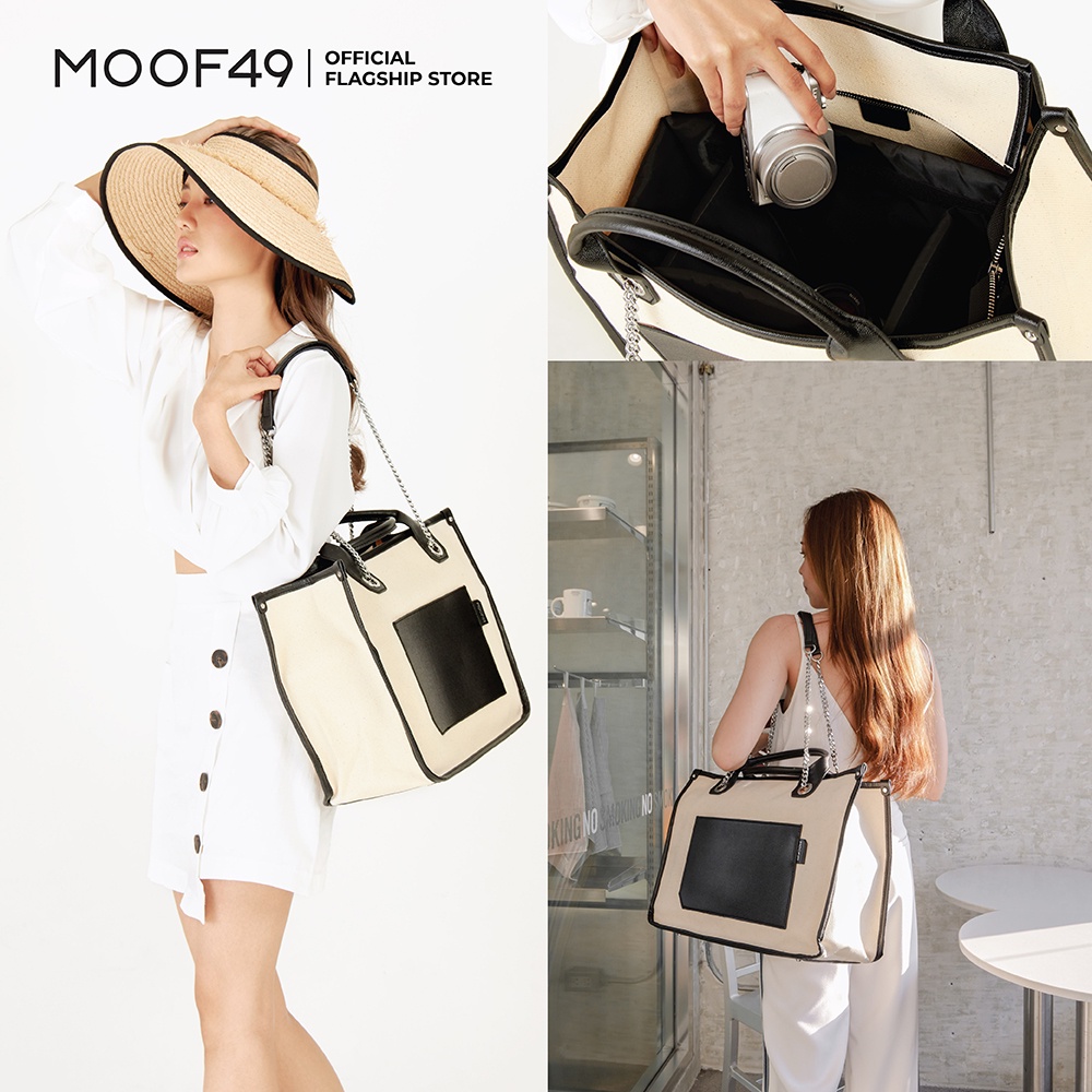 MOOF49 CALICO TRAVEL BAG + CALICO TRAVEL CASE กระเป๋าผ้า Recycled Cotton