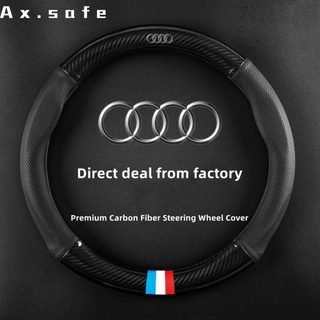 [Ax.Safe] ปลอกหนังหุ้มพวงมาลัยรถยนต์ สําหรับ Audi S3 A4 A5 A6 RS6 A8L S8 Q5 Q7 Q8 R8 E-tron Spot