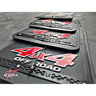 บังโคลนรถยนต์ 4x4 Off-Road Mud flaps Black Plate