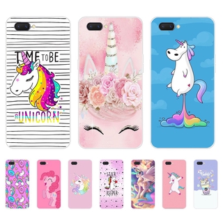 เคสโทรศัพท์มือถือพิมพ์ลาย Unicorn สําหรับ Oppo A3S A5 A12E R9S A75