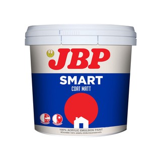 สีน้ำทาภายนอก JBP SMART COAT BASE B ด้าน 2.5 แกลลอน สีน้ำเจบีพีสมาร์ทโค้ทให้บ้านคุณเย็นลงกว่าเดิมด้วยเทคโนโลยีที่ผสมในฟิ