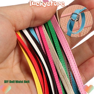 Lucky เข็มขัดคาดเอว คุณภาพสูง 50 ซม. 11 สี กว้าง 3/5 มม. สําหรับตุ๊กตาเด็ก DIY