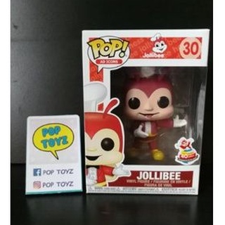 FUNKO POP Ad Icons Jollibee 30 ของแท้ งานเก่าเลิกผลิตแล้ว หายาก แถมกล่องใส มีของพร้อมส่งไม่ต้องรอพรีออเดอร์ Ads Icon Toy