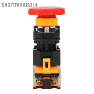 Sagittarius314 22MM Red Self Locking Emergency Stop Switch Button with Big Mushroom Head