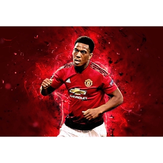 มาร์ซียาล Martial Manchester United แมนเชสเตอร์ยูไนเต็ด แมนยู โปสเตอร์ Poster ตกแต่งผนัง ฟุตบอล Football