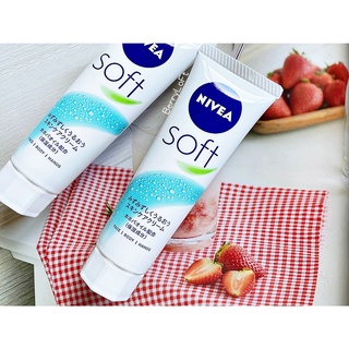 แพคเกจรุ่นใหม่ NIVEA Soft  Refreshingly Soft Moisturizing Cream 50 g.  (for Face / Body / Hands)