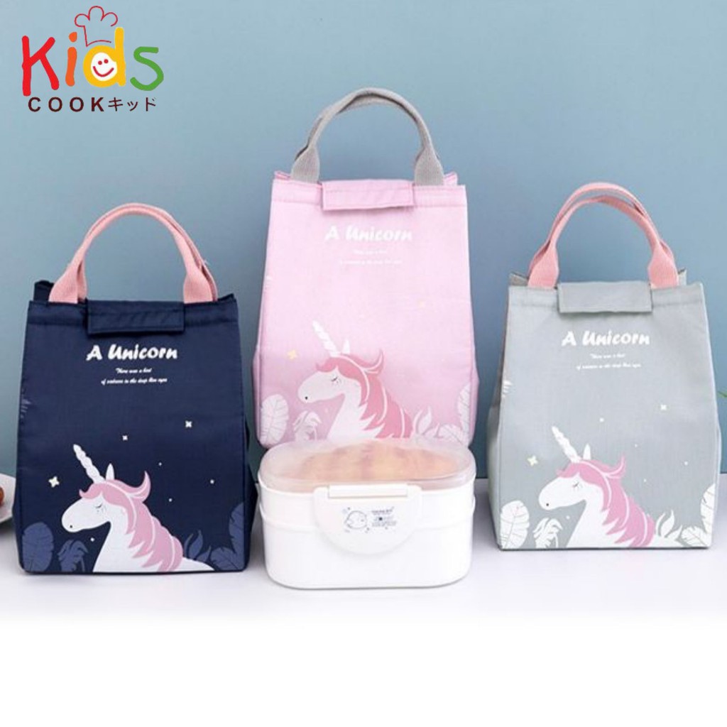 KIDSCOOK กระเป๋าเก็บอุณหภูมิ กระเป๋าเก็บความเย็น เหมาะสำหรับใส่กล่องอาหาร