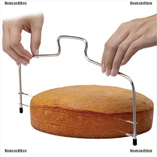 Newsandthen ที่ตัดเค้ก สเตนเลส ปรับได้ สําหรับแบ่งชั้นเค้ก หั่นแป้ง ทํา