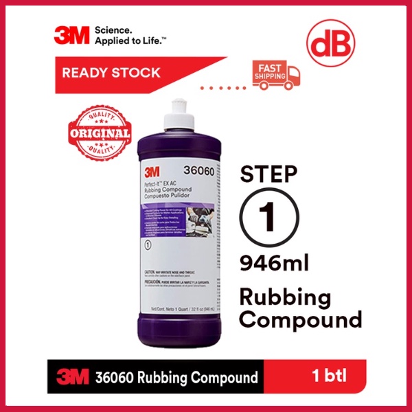 3M 36060 Perfect-It Rubbing Compound Step 1,2 & 3 (946ml)