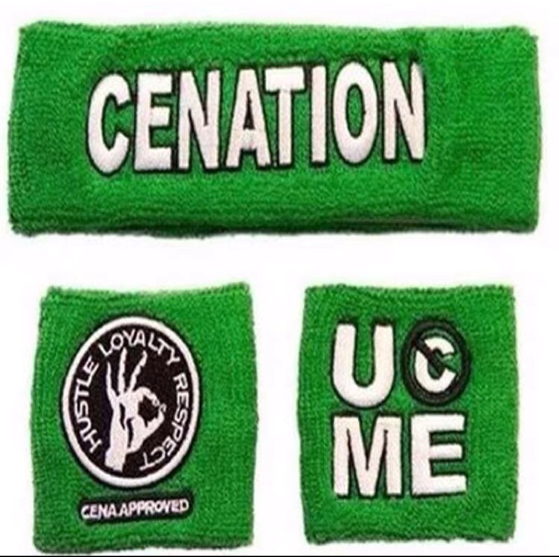 WWE สายรัดข้อมือ John Cena สีเขียวเข้ม