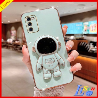 เคส Samsung A03S A02S A50 A50S A30S A70 A03 A10S A20 A30 A20S A21S เคสโทรศัพท์มือถือ ลายนักบินอวกาศ พร้อมขาตั้ง สําหรับ YHY