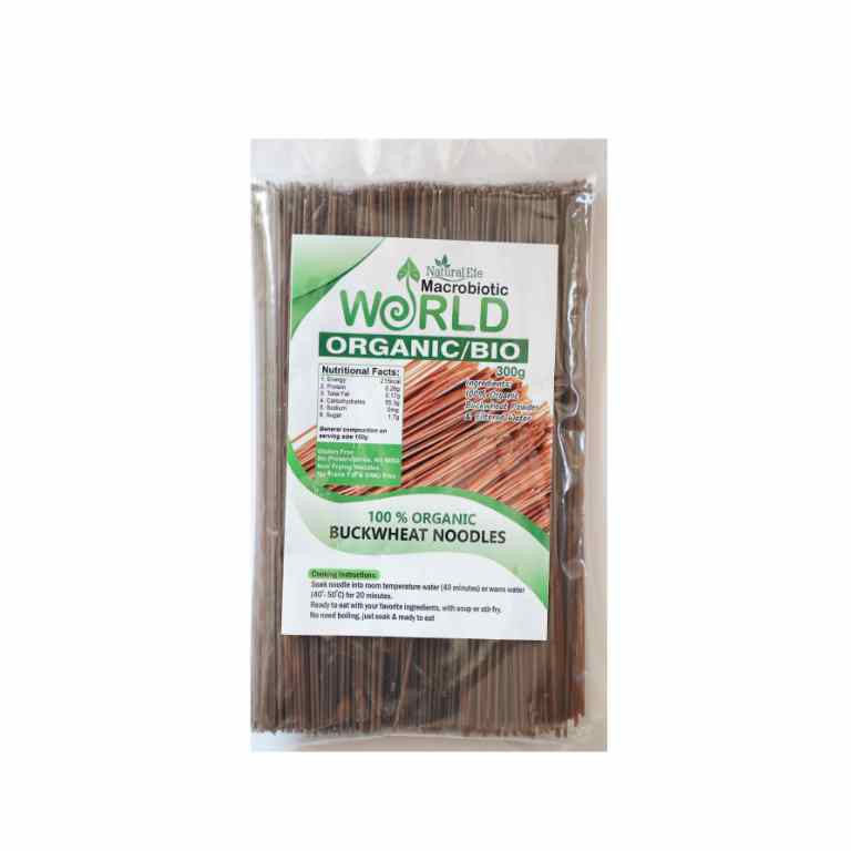 Organic/Bio Raw Buckwheat Noodle | เส้นก๋วยเตี๋ยว บัควีท 300g