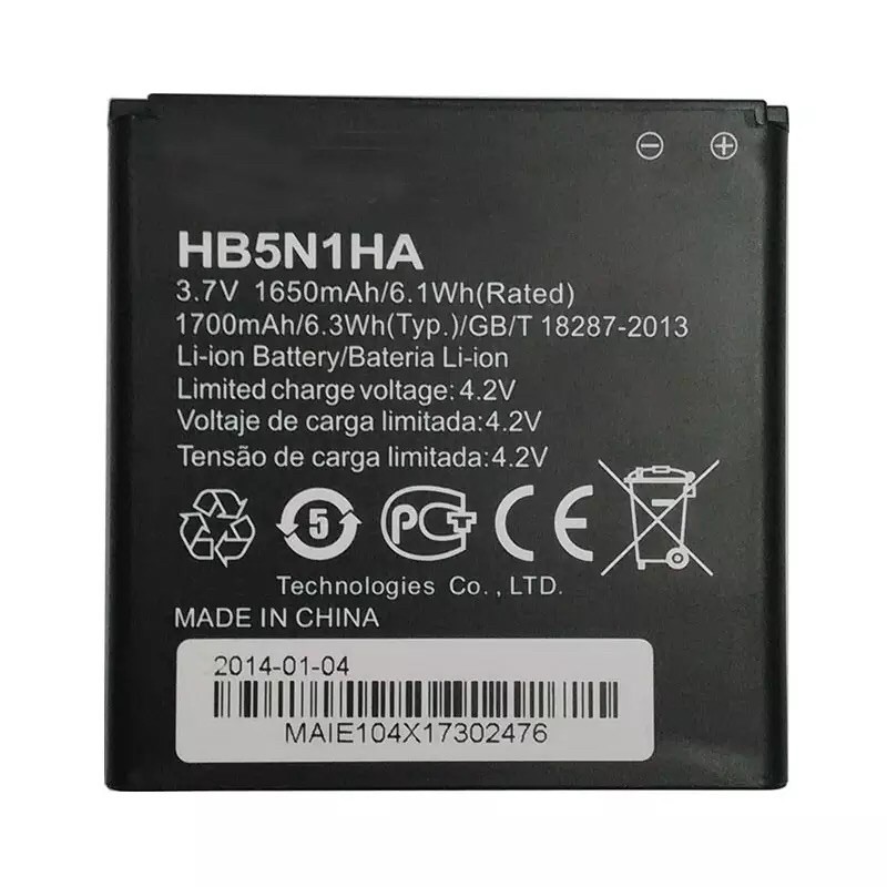 แบตเตอรี่ของแท้HB5N1HAสำหรับหัวเว่ยAscend D300 U8818 U8815 U8680 U8730 G300 G330 Y330 U8825 V8825 M6