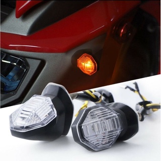 ไฟเลี้ยวมอเตอร์ไซค์ Led (02) ไฟเลี้ยวแต่ง 8เหลี่ยม สีส้ม 1คู่#พร้อมส่งทั่วไทย