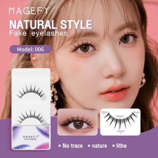 Magefy ขนตาปลอม ยาวธรรมชาติ หลายขนาด คู่เดียว