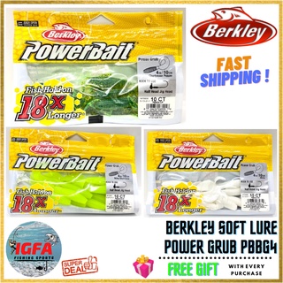 [IGFA] Berkley Power Grub PBBG 4 Berkley เหยื่อเบิร์กลีย์ พลาสติกนิ่ม SP Lure Berkley