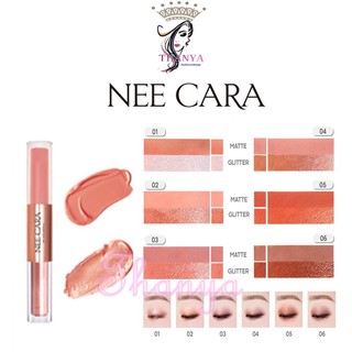 Nee Cara Long Last 2in1 Eyeshadow Liquid 3.5gนีคารา บี คัลเลอร์ฟูล ลอง ลาส 2 อิน 1 อายแชโดว์ ลิควิด N318.