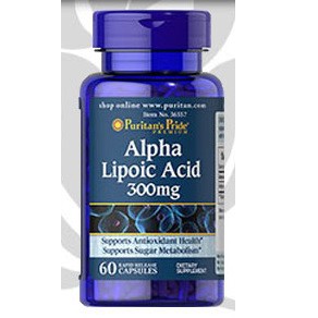Puritan's Pride - Alpha Lipoic Acid 300 mg 60 Softgels
