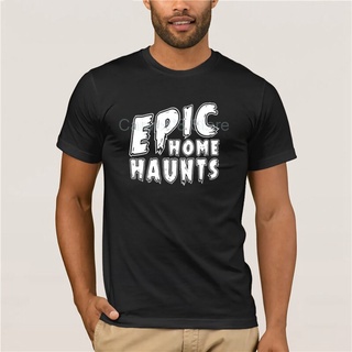 เสื้อยืด พิมพ์ลายโลโก้ Epic Home Haunts แฟชั่นฤดูร้อน สําหรับผู้ชาย 100%