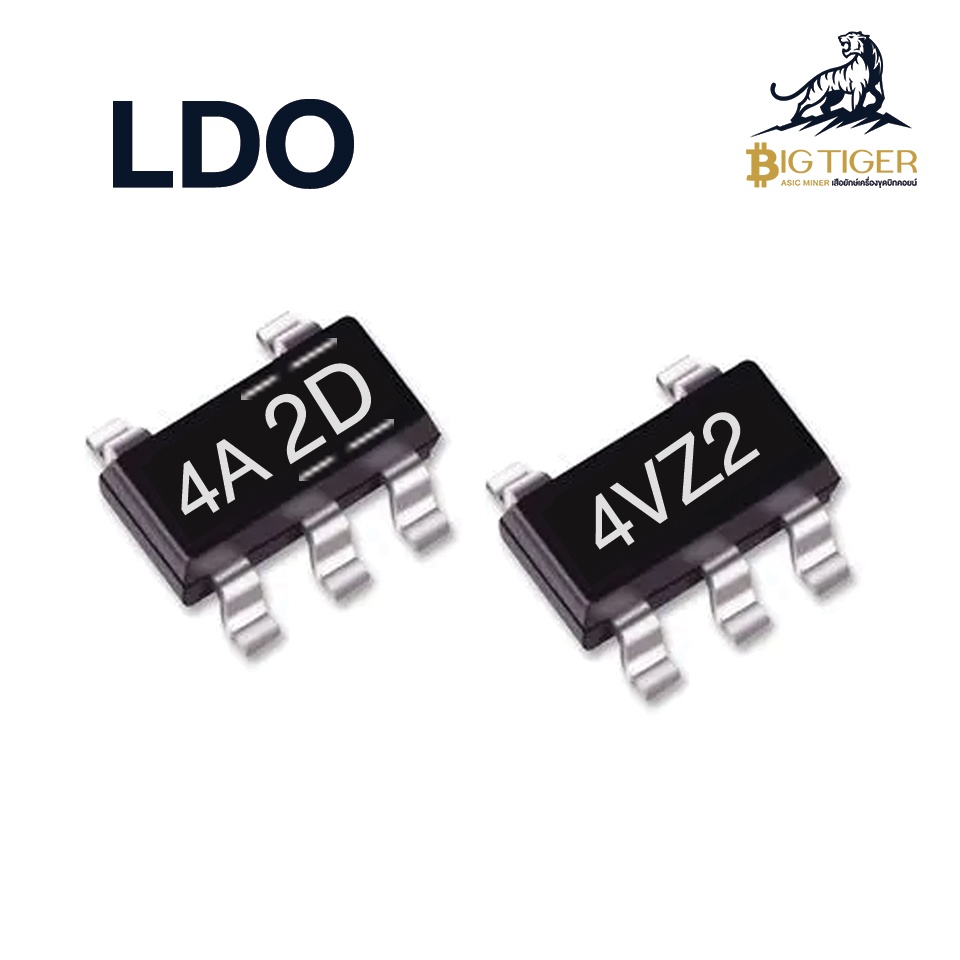 ล้างสต็อก(10ตัว) LDO 4A2D (LN1134A332MR) ,LDO 4VZ2 (LN1134A302MR) อะไหล่ Hashoard Asic