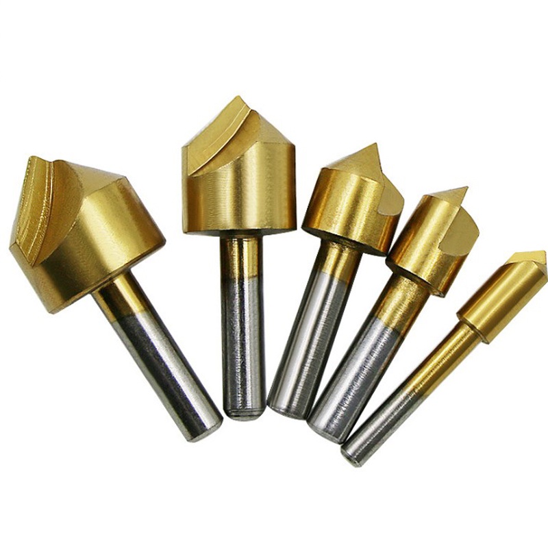 6-19 มม.90 องศา Countersink Bit ชุด Deburring Drill Bits Tapper Hole CUTTER เครื่องมือไม้ไม้โลหะพลาสติก Chamfer ชุด