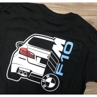 เสื้อยืดแขนสั้น พิมพ์ลายการ์ตูน ทรงหลวม สไตล์เกาหลี สําหรับผู้ชาย และผู้หญิง BMW F10 520 523 528 535
