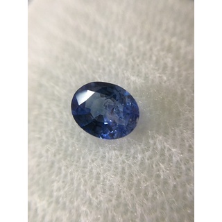 BLUE SAPPHIRE ไพลิน แท้ 0.75กะรัต พลอยซีลอนเผาเก่า มีตำหนิในเนื้อ แต่สีสวยใช้ได้ค่ะ