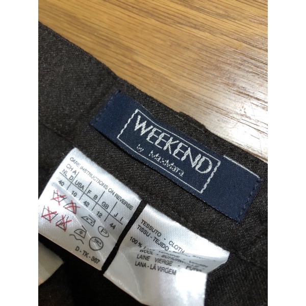 กางเกงขายาว Weekend by Maxmara สีน้ำตาล ไซต์ 10