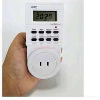 Digital Timer 220V 10A รุ่น492 เครื่องตั้งเวลาเปิดปิดไฟ