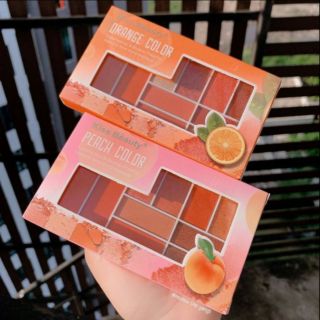 Kiss​ beauty​​ Eye​ &amp;​ Blush​Palette​ พาเลทอายแชโดว์ พาเลทปัดแก้ม ในตลับเดียว