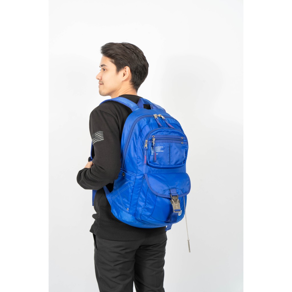 GIOARMY กระเป๋าเป้รุ่น Carter P54343 (ขนาดใหญ่) กระเป๋าสะพายหลัง - Black,Blue,Orange,Pink,Red,Purple