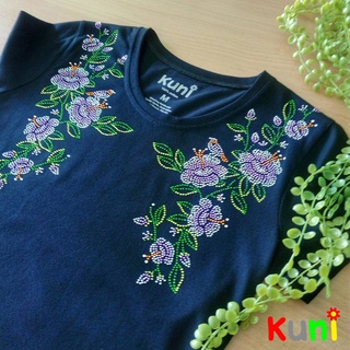 KUNI#K85 เสื้อยืดประดับเพชรรีด Rhinestone T-shirt by Kunibrand