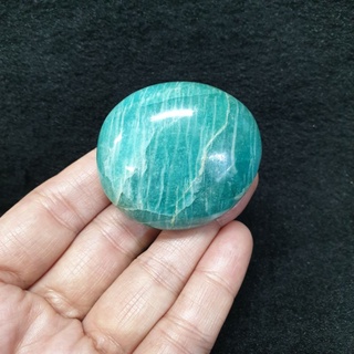 หินก้อนอมาโซไนต์ อมาโซไนท์ หินอมาโซไนต์(Amazonite)เนื้อหินมีประกายเหลือบทั้งสองด้านล