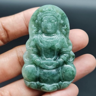 เจ้าแม่กวนอิม จี้หยกเจ้าแม่กวนอิม  แกะสลักจากหยกแท้  Jadeite Type A(K1)